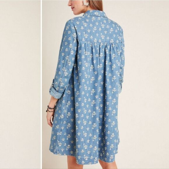 Anthropologie Rochelle shirtdress 4P - Picture 4 of 13